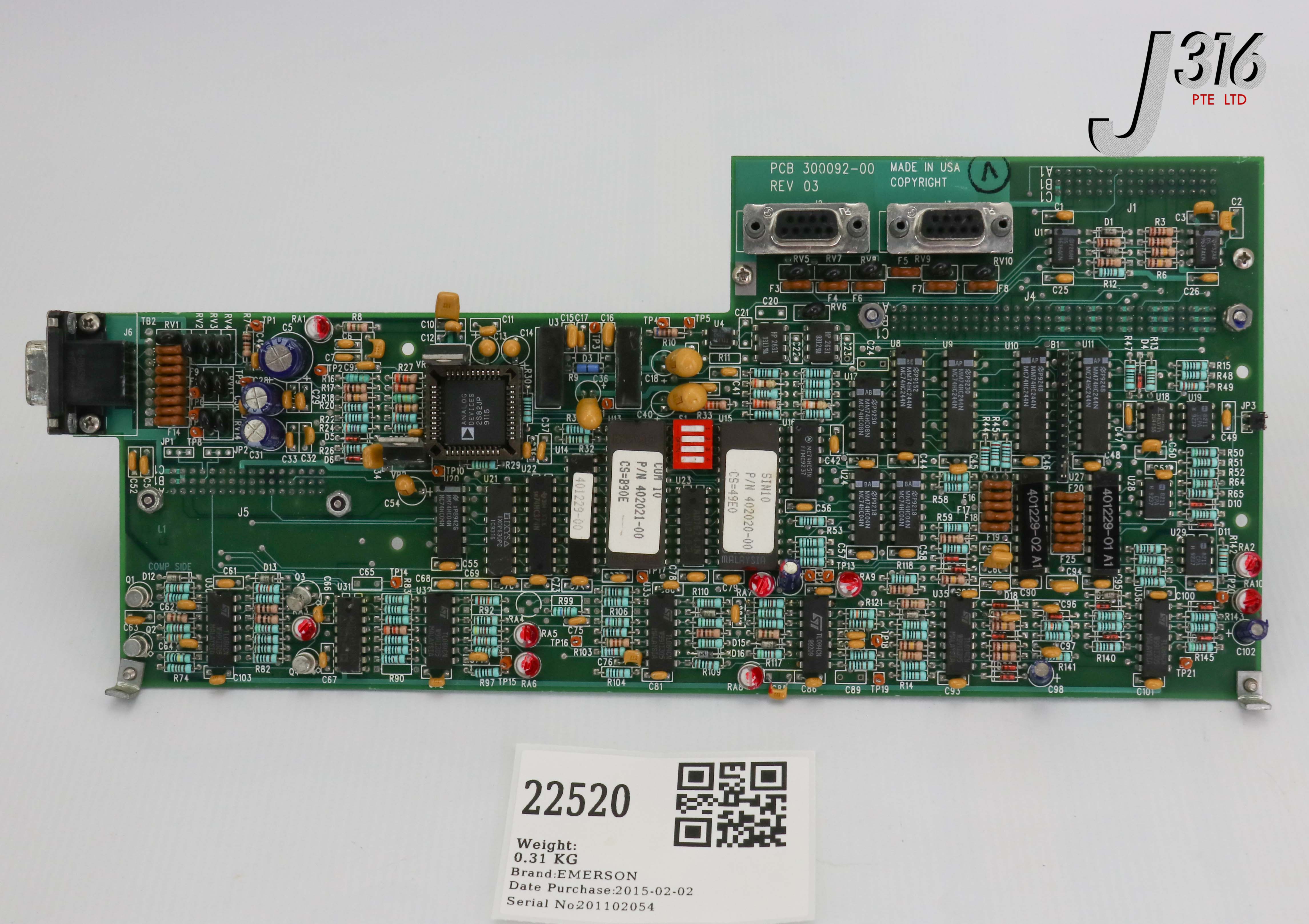 【 1111 】 22520 EMERSON PCB, CONTROL BOARD 300092-00 | eBay